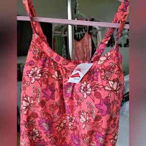Lands End Blouson Tankini Top Size 18